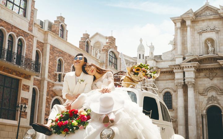 托斯卡纳欧式城堡婚纱照             ／           深圳婚纱摄影工作室瑪莎莉莉出品