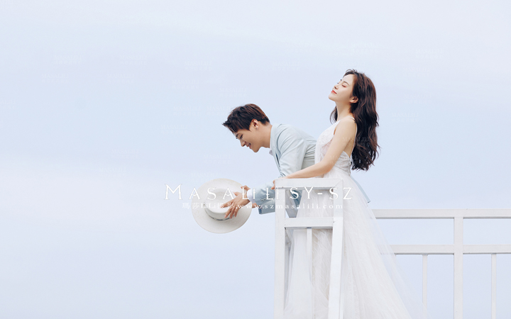 唐先生&江小姐夫妇深圳最美海岸线青青牧场旅拍婚纱照                           瑪莎LiLi出品