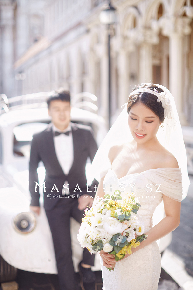 杨先生&吴小姐夫妇幸福浪漫欧式城堡旅拍婚纱照 深圳婚纱摄影瑪莎莉莉出品