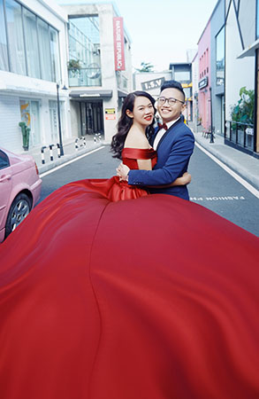刘先生&刘小姐夫妇浪漫婚纱照欧式城堡建筑海景婚纱照深圳婚纱摄影玛莎lili出品