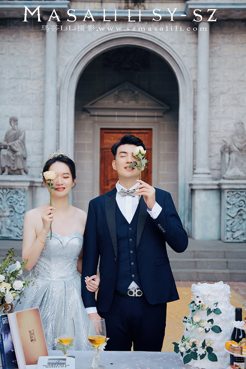 李先生&王小姐夫妇玫瑰小镇欧式城堡奈良小鹿游艇婚纱照